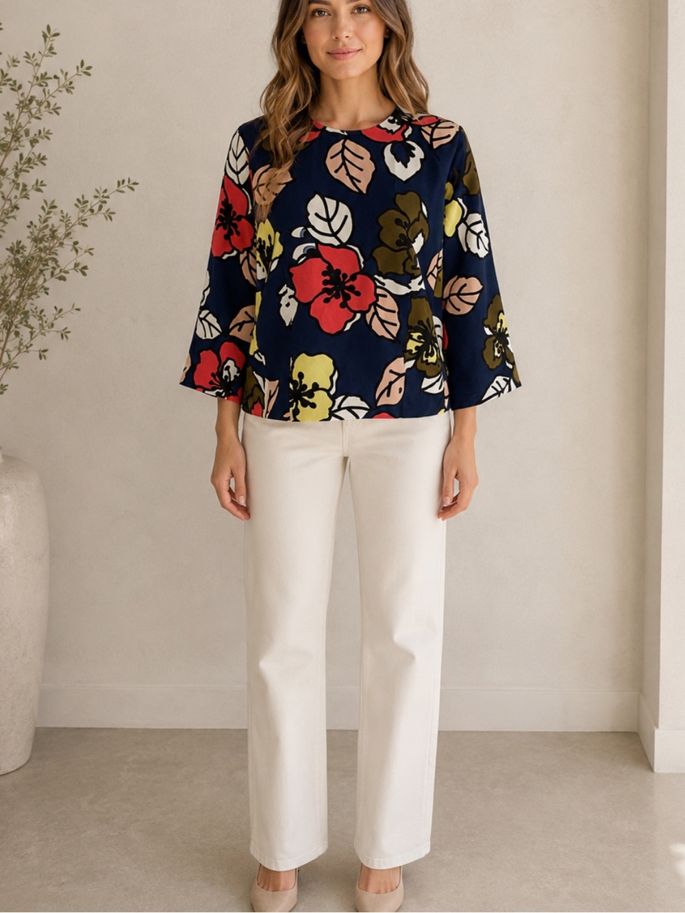 Anthropology Paul & Joe Sister Floral Print Top Size 3